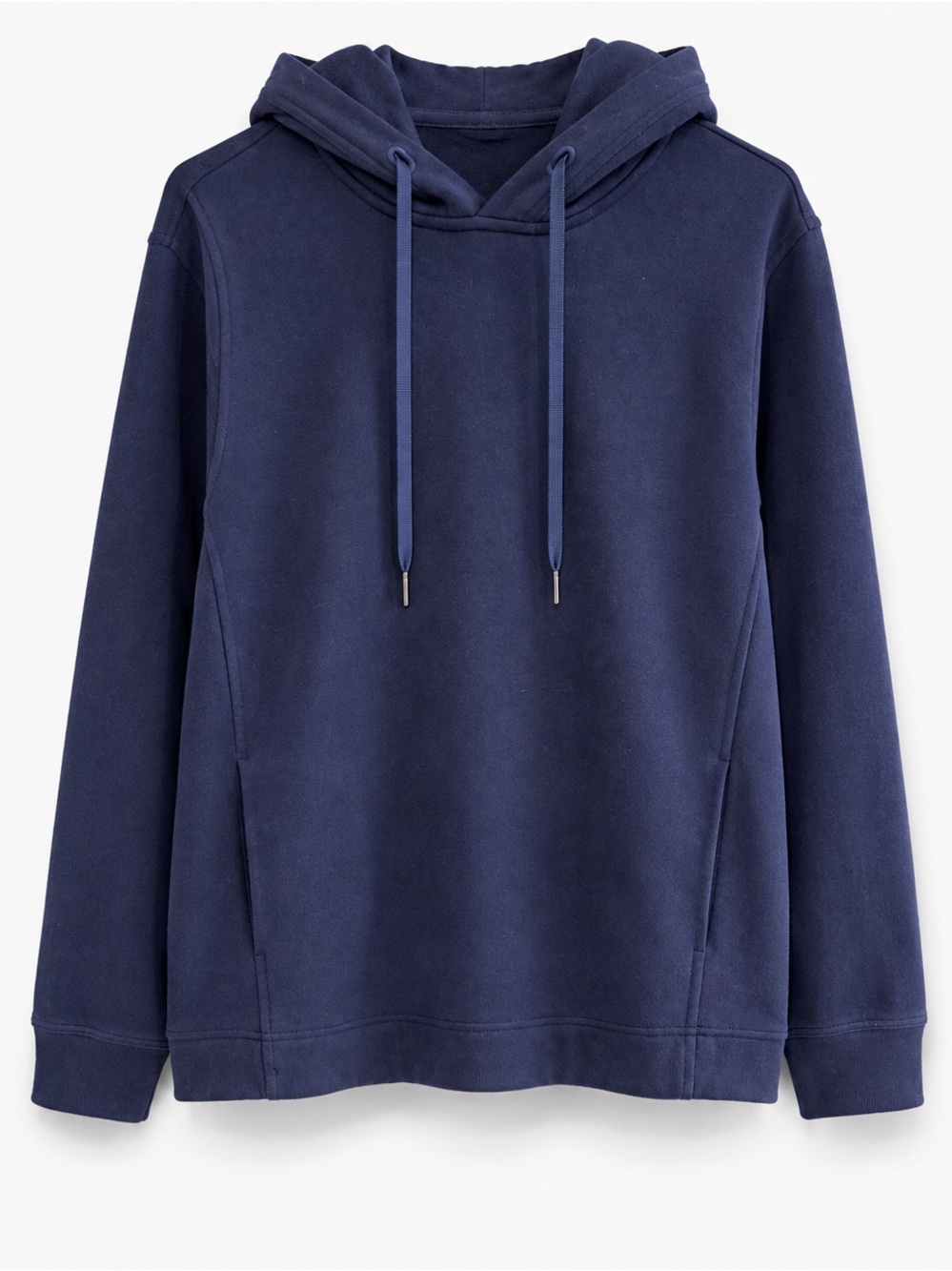 Lululemon Split Pullover Hoodie Heathered Naval Blue Size 4 Stretch French Terry